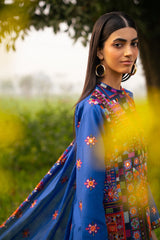 3 Piece Embroidered Lawn Suit with Embroidered Borders CL-52448