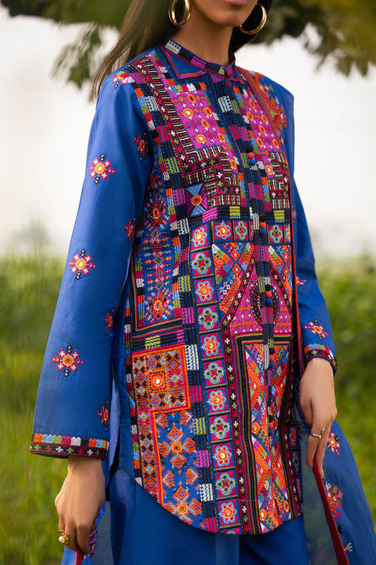 3 Piece Embroidered Lawn Suit with Embroidered Borders CL-52448