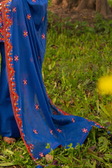 3 Piece Embroidered Lawn Suit with Embroidered Borders CL-52448