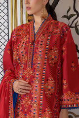 3 Piece Embroidered Lawn Suit with Embroidered Borders CL-52449