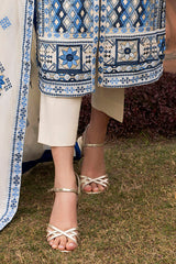 3 Piece Embroidered Lawn Suit with Embroidered Borders CL-52450