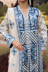 3 Piece Embroidered Lawn Suit with Embroidered Borders CL-52450