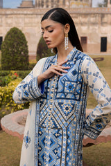 3 Piece Embroidered Lawn Suit with Embroidered Borders CL-52450