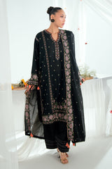 3 Piece Embroidered Lawn Suit with Embroidered Denting Dupatta DN-62004