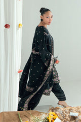 3 Piece Embroidered Lawn Suit with Embroidered Denting Dupatta DN-62004