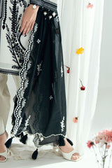 3 Piece Embroidered Lawn Suit with Embroidered Denting Dupatta DN-62032