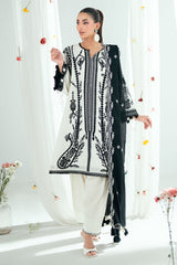 3 Piece Embroidered Lawn Suit with Embroidered Denting Dupatta DN-62032