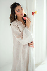 3 Piece Embroidered Lawn Suit with Embroidered Denting Dupatta DN-62001