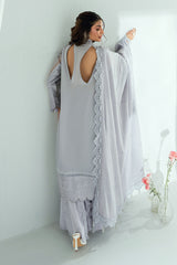 3 Piece Embroidered Lawn Suit with Embroidered Denting Dupatta DN-62003