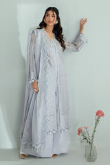 3 Piece Embroidered Lawn Suit with Embroidered Denting Dupatta DN-62003