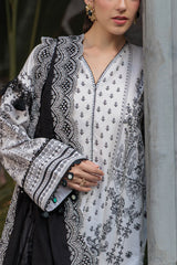 3 Piece Embroidered Lawn Suit with Embroidered Denting Dupatta DN-62040