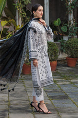 3 Piece Embroidered Lawn Suit with Embroidered Denting Dupatta DN-62040