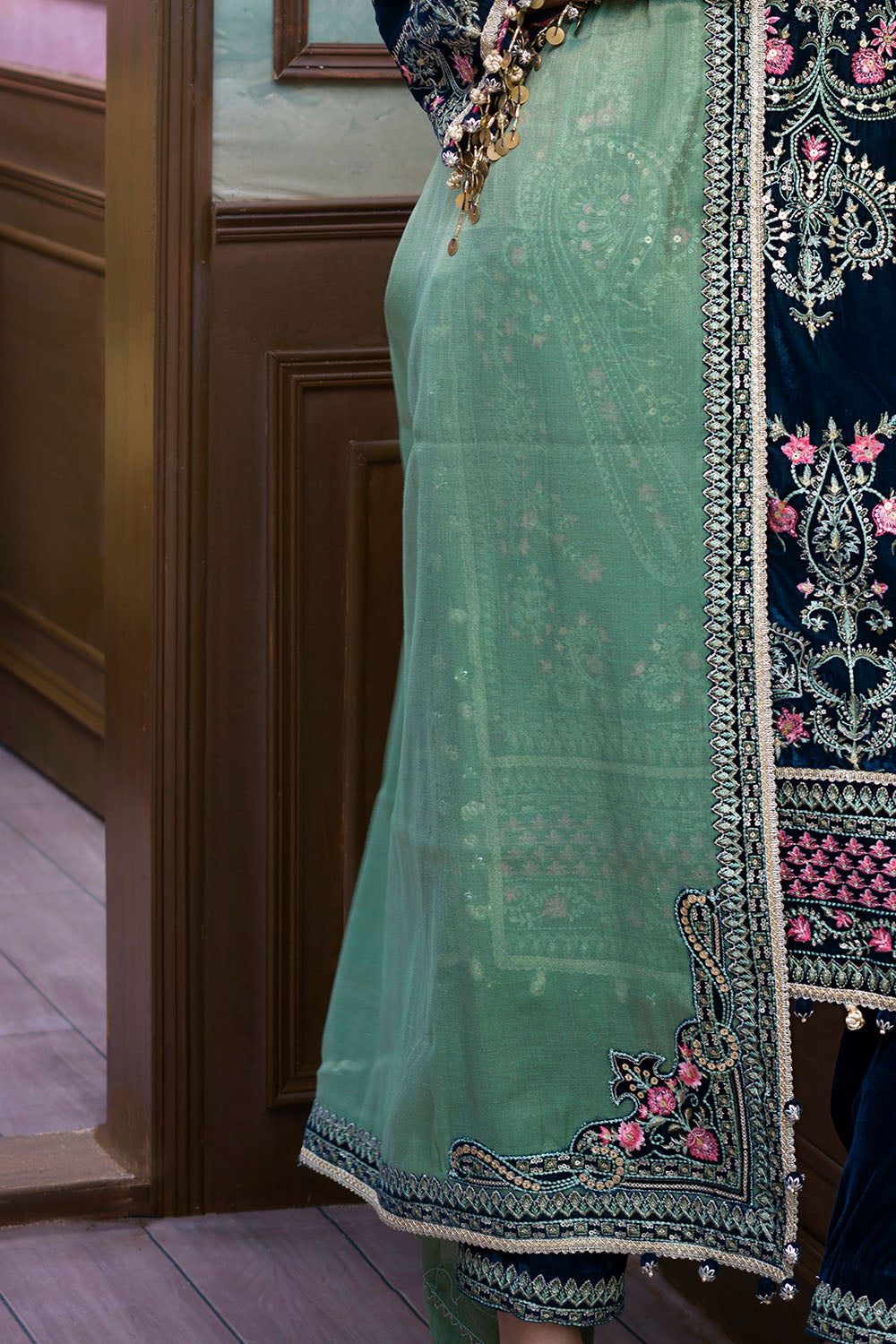 3 Piece Embroidered Suit
