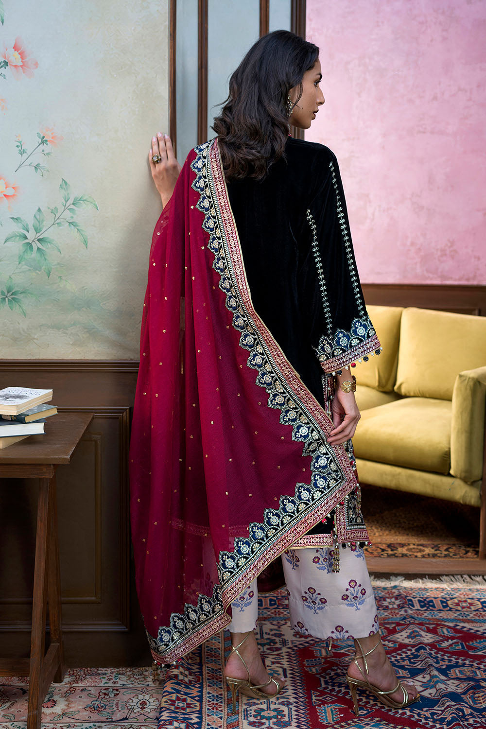 3 Piece Embroidered Suit