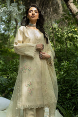 3 Piece Embroidered Lawn Suit and Embroidered Organza Dupatta