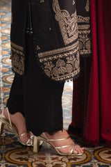 3 Piece Embroidered Khaddar Suit with Pashmina Shawl AP-52013