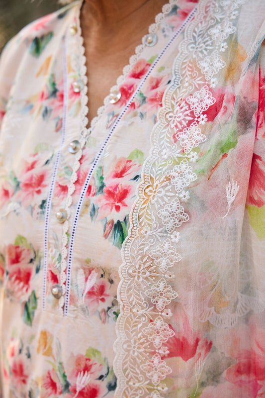 3 Piece Embroidered Printed Lawn Suit with Embroidered Printed Chiffon Dupatta BM-62010