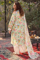 3 Piece Embroidered Printed Lawn Suit with Embroidered Printed Chiffon Dupatta BM-62024