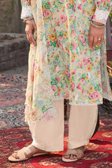 3 Piece Embroidered Printed Lawn Suit with Embroidered Printed Chiffon Dupatta BM-62024