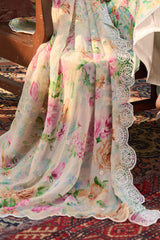 3 Piece Embroidered Printed Lawn Suit with Embroidered Printed Chiffon Dupatta BM-62024