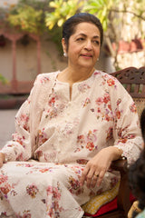 3 Piece Embroidered Printed Lawn Suit with Embroidered Denting Dupatta DN-62009