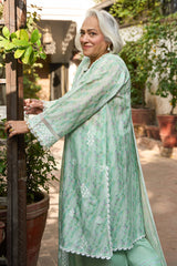 3 Piece Embroidered Printed Lawn Suit with Embroidered Denting Dupatta DN-62016