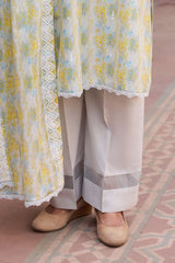 3 Piece Embroidered Printed Lawn Suit with Embroidered Denting Dupatta DN-62017