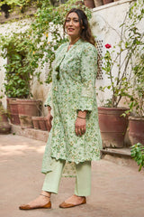 3 Piece Embroidered Printed Lawn Suit with Embroidered Denting Dupatta DN-62039