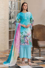 3 Piece Embroidered Printed Lawn Suit with Dupatta CL-52332