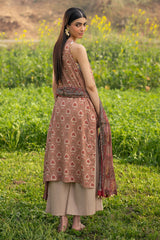 3 Piece Embroidered Printed Lawn Suit with Embroidered Neckline CL-52334