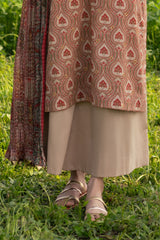 3 Piece Embroidered Printed Lawn Suit with Embroidered Neckline CL-52334