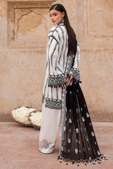 3 Piece Lacquer Printed Lawn Suit with Embroidered Lacquer Printed Denting Dupatta and Printed Trouser DN-62025