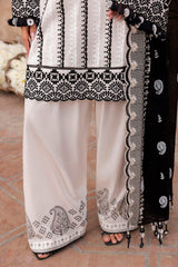 3 Piece Lacquer Printed Lawn Suit with Embroidered Lacquer Printed Denting Dupatta and Printed Trouser DN-62025