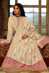 3 Piece Embroidered Raw Silk Suit with Dupatta SP-52056