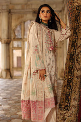 3 Piece Embroidered Raw Silk Suit with Dupatta SP-52056