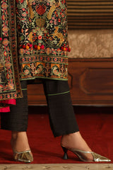 3 Piece Embroidered Raw Silk Suit with Dupatta SP-52057