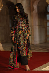3 Piece Embroidered Raw Silk Suit with Dupatta SP-52057