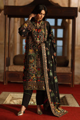 3 Piece Embroidered Raw Silk Suit with Dupatta SP-52057