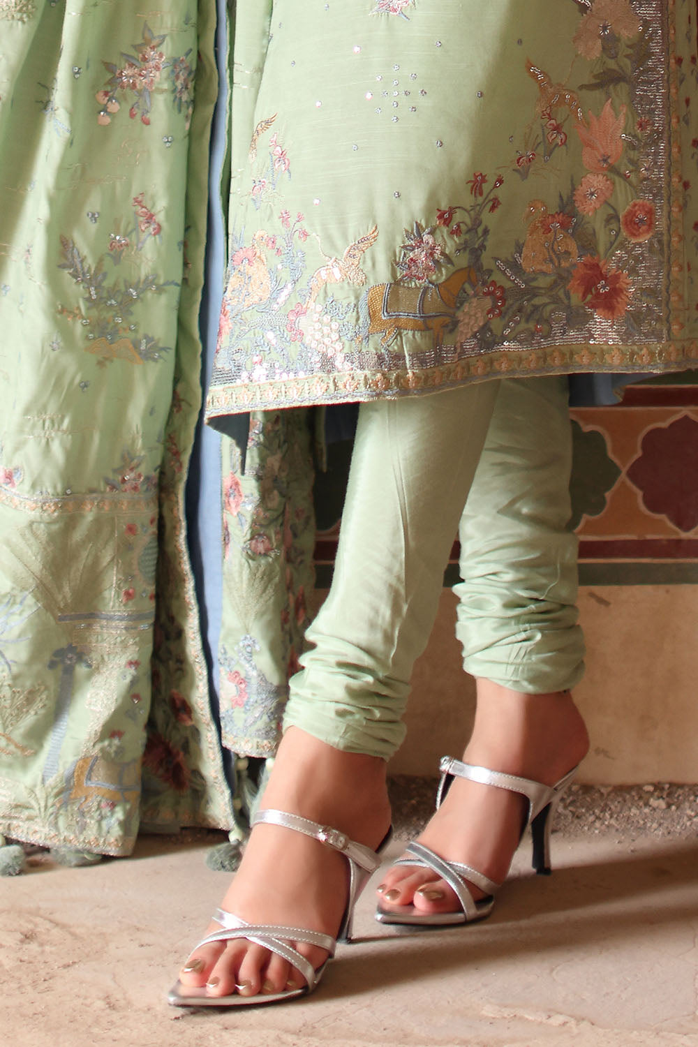 3 Piece Embroidered Raw Silk Suit with Dupatta SP-52061