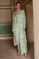 3 Piece Embroidered Raw Silk Suit with Dupatta SP-52061