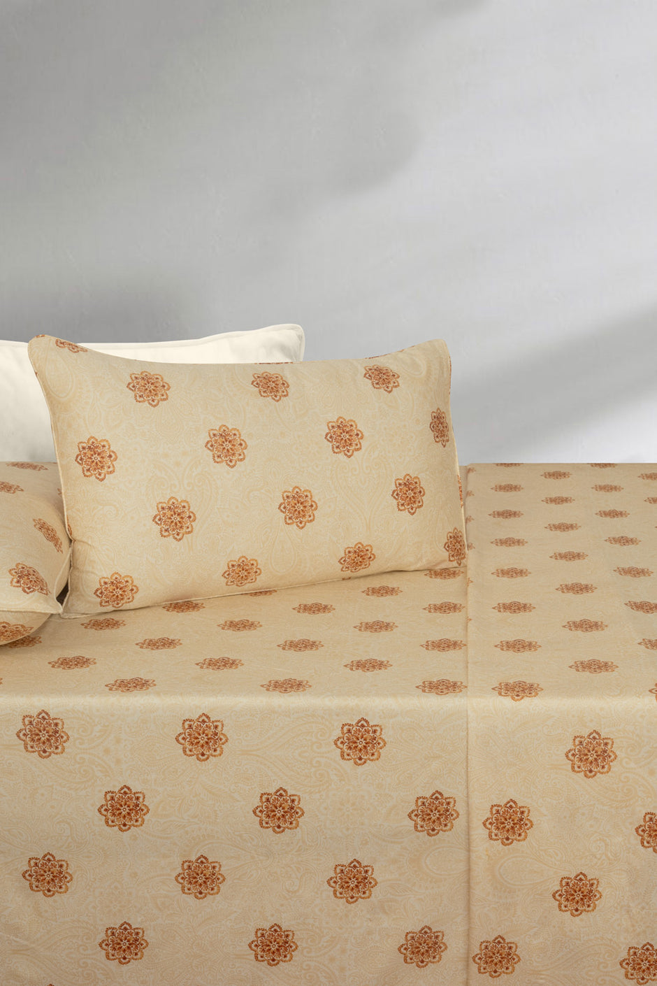 Ethnic Gold T-300 Bed Sheet Set