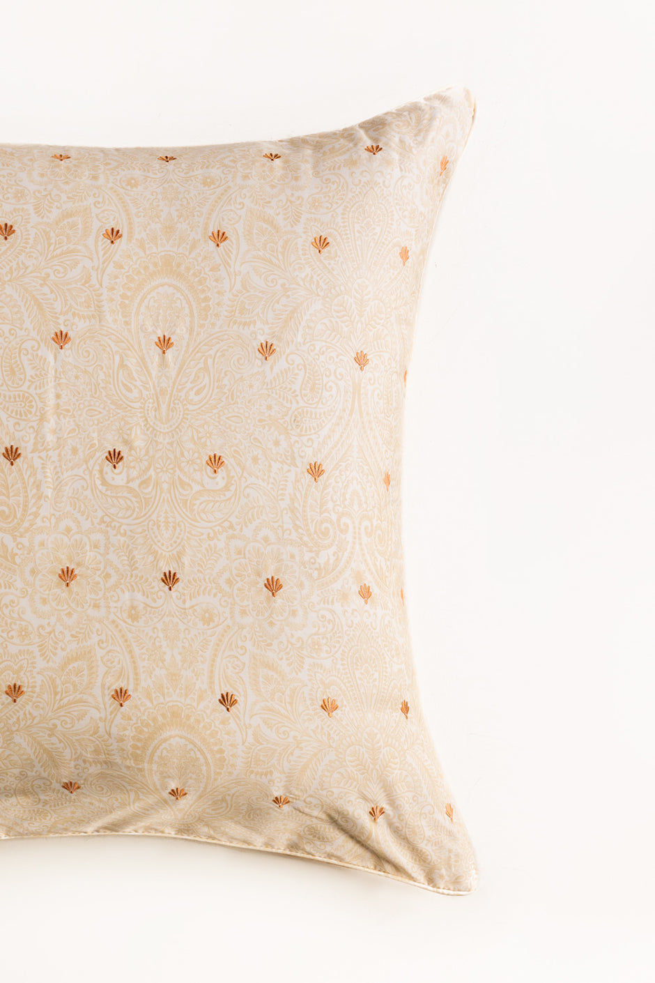 Ethnic Gold T-300 Euro Sham Cushion Cover