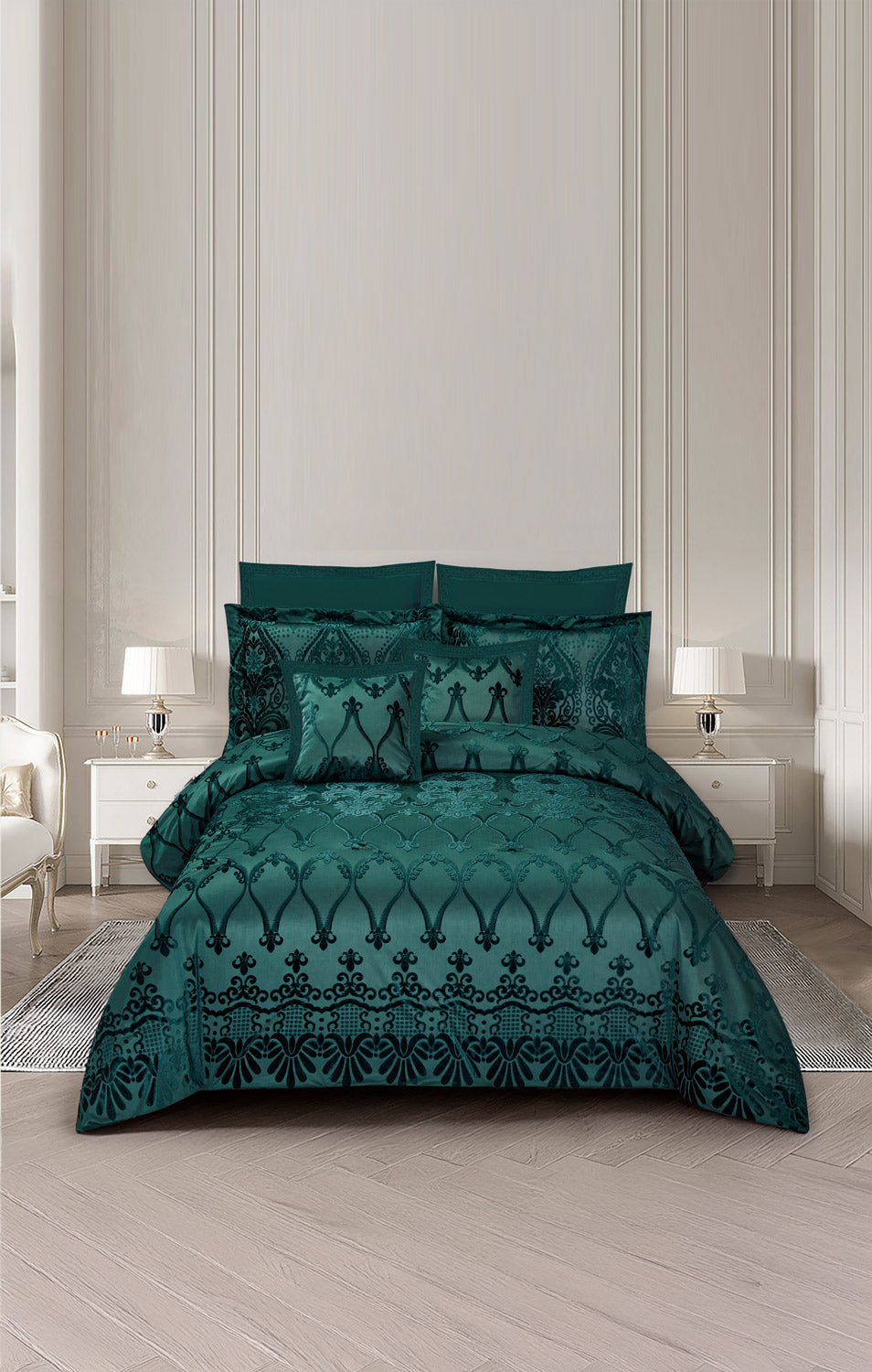 Ever Green Chenille Comforter Set