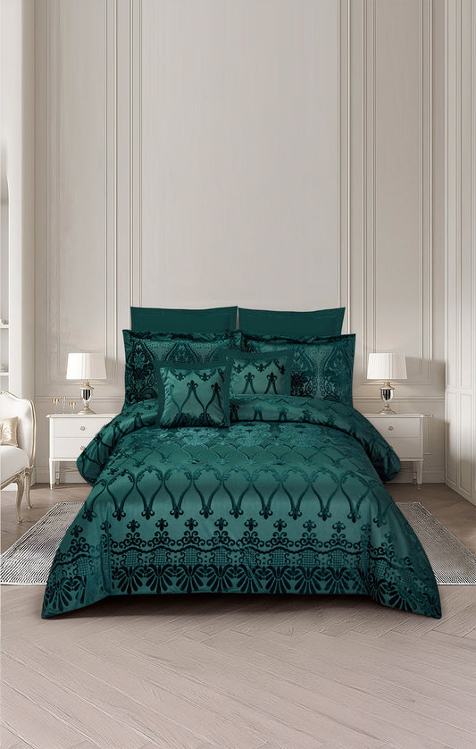 Ever Green Chenille Comforter Set