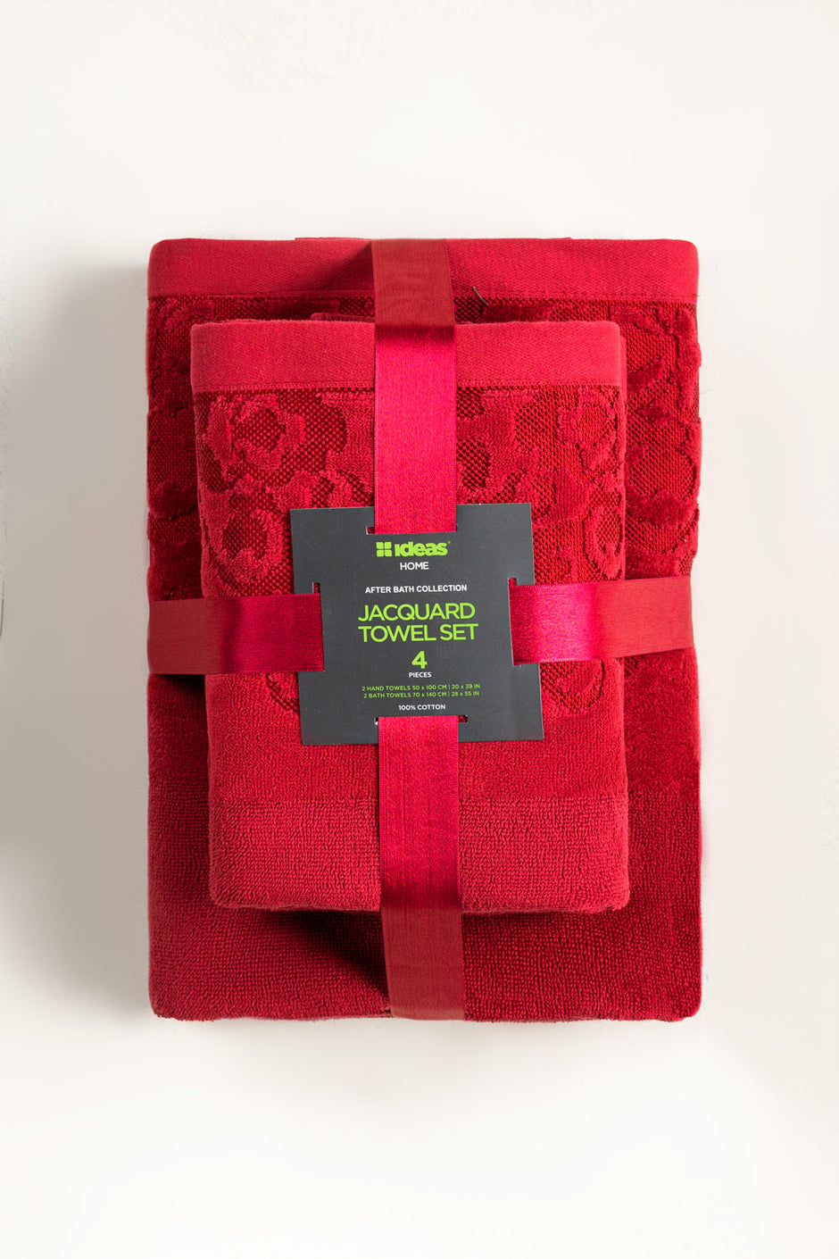 Fire Jacquard 4pcs Towel Set