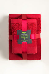 Fire Jacquard 4pcs Towel Set