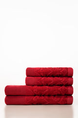Fire Jacquard 4pcs Towel Set