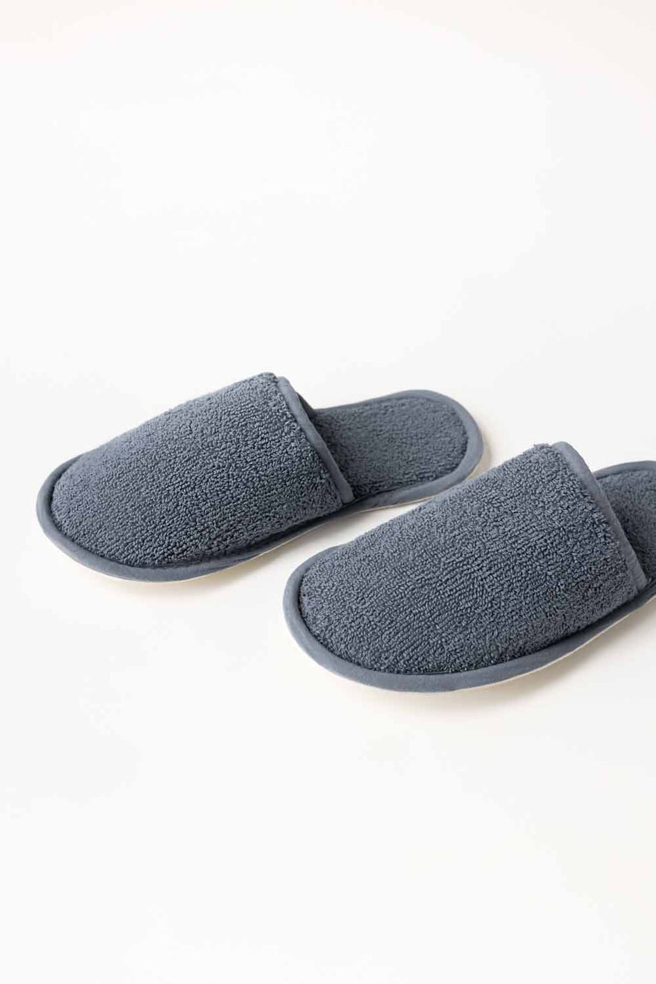 Flint Blue Terry Slippers