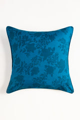 Flora Blue T-150 Euro Sham Cushion Cover