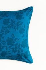 Flora Blue T-150 Euro Sham Cushion Cover
